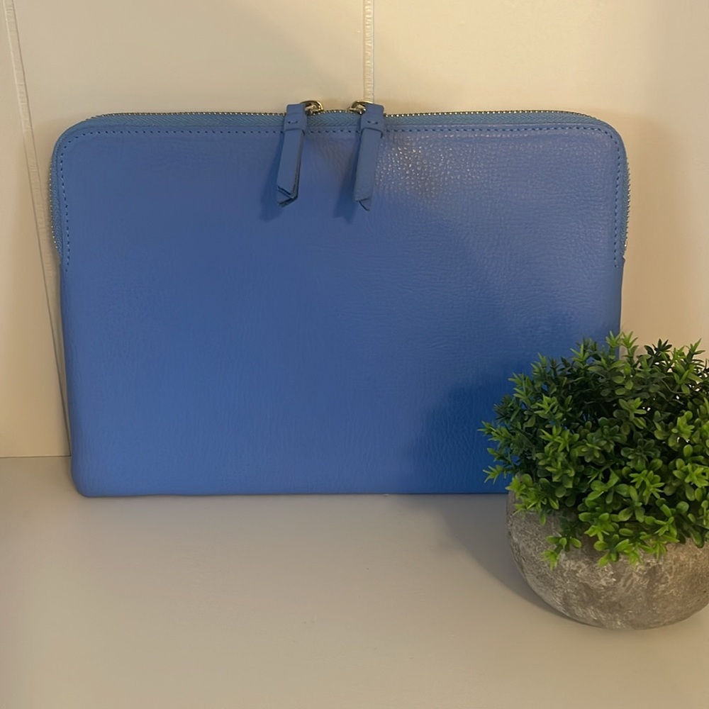 Mark & Graham Leather Zip Clutch Pouch
